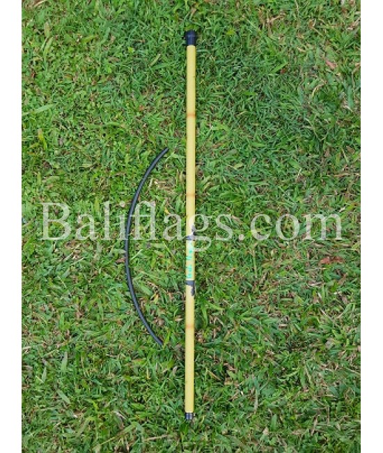 Bamboo look Bali flag poles