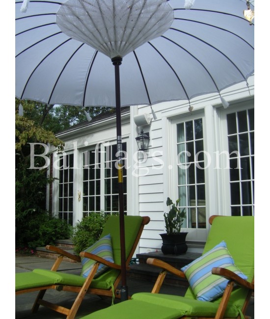 White Bali Wedding Umbrella (3 metre)