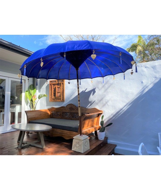 Blue Balinese Market Umbrella