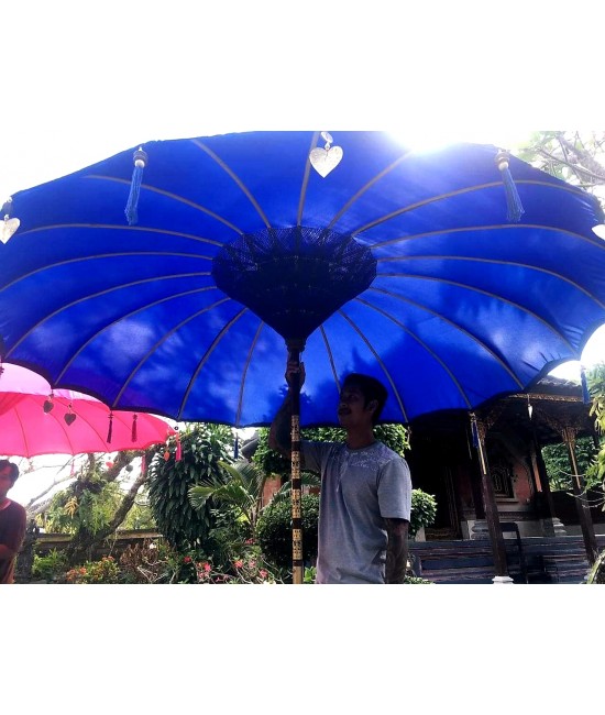 Blue Balinese Market Umbrella