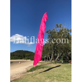 Fuchsia Feather Flag