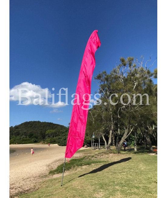 Fuchsia Feather Flag