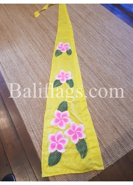 Lemon Yellow Frangipani Flag