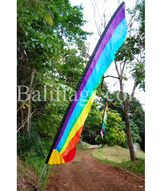 Rainbow Bali Sunrise Flag