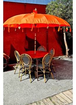 Orange Balinese Umbrella