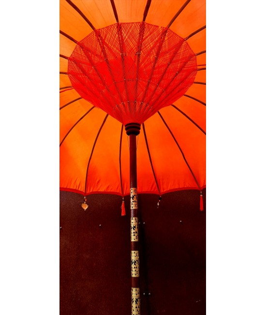 Orange Balinese Umbrella