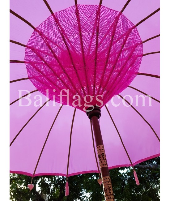 Pastel Pink Bali Large 3 metre market umbrella