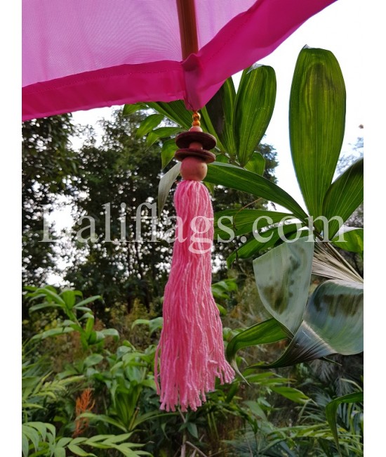 Pastel Pink Bali Large 3 metre market umbrella