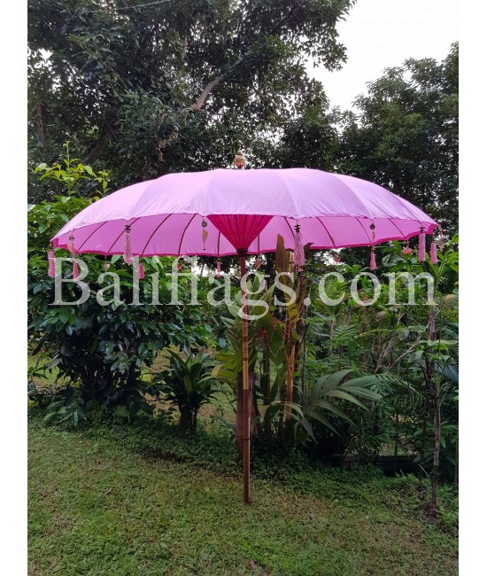 Pastel Pink Bali Large 3 metre market umbrella