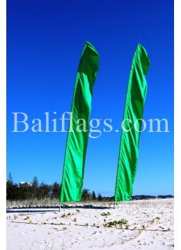 Dark Green Feather Flag