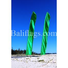 Dark Green Feather Flag
