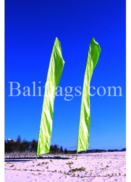 Lime Green Feather Flag