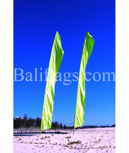 Lime Green Feather Flag