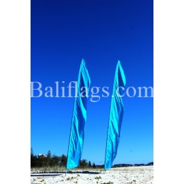Light Blue Feather Flag