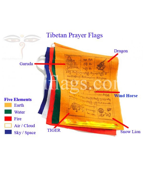 Tibetan Prayer Flags 8 metres long