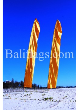 Yellow Gold Feather Flag