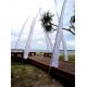 Bali White Wedding Flags 