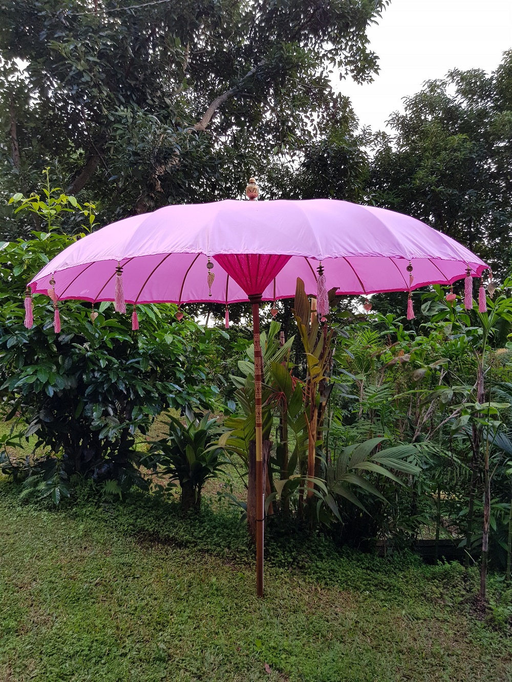 pastel pink umbrella